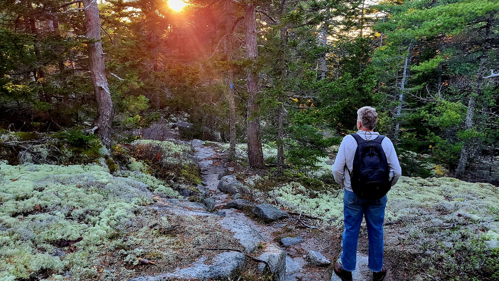 Hiking pic Tom sunset